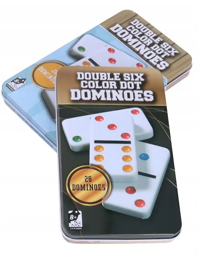 دومينو ملون Double Six Color Dot Dominoes 