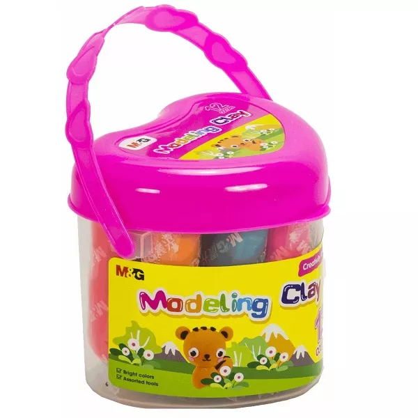 صلصال 12 لون Modling Clay drum