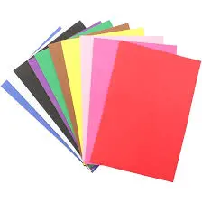 A4 فوم مط عدد 10 الوان  Pack of Normal Foam-bag-Size A4