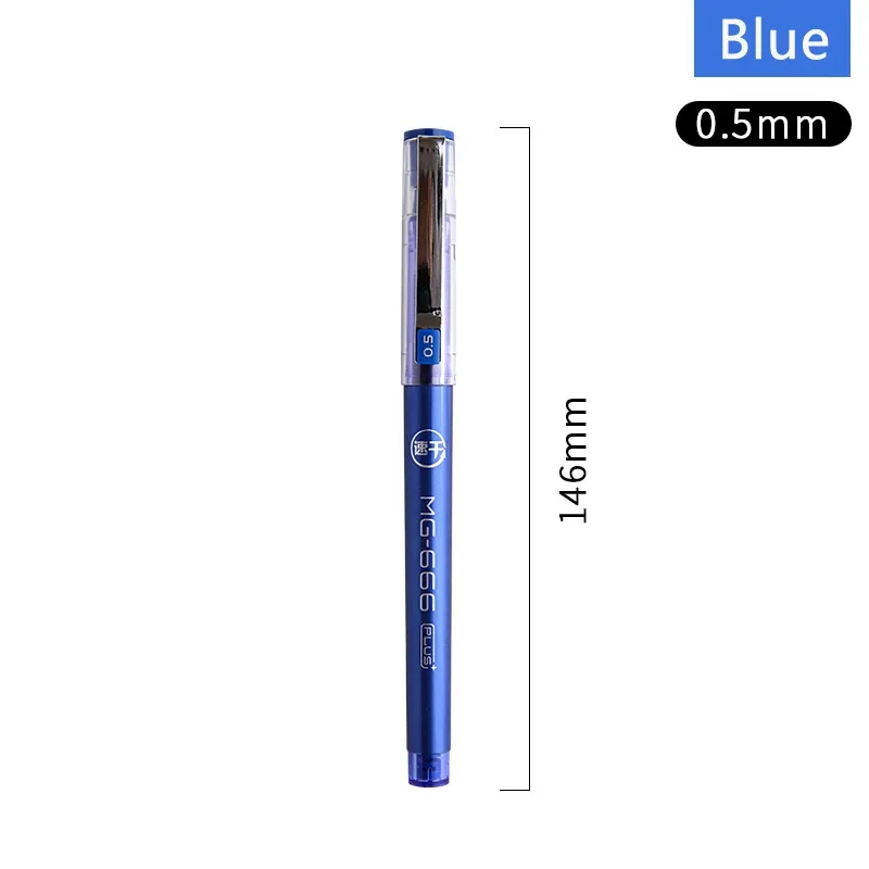 قلم ازرق جيل M&G  Blue Gel Pen 0.5mm Student Exam Signature Pen