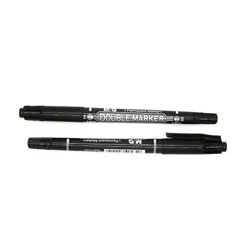 قلم ماركر اسود M&G Double-Permanent Marker 