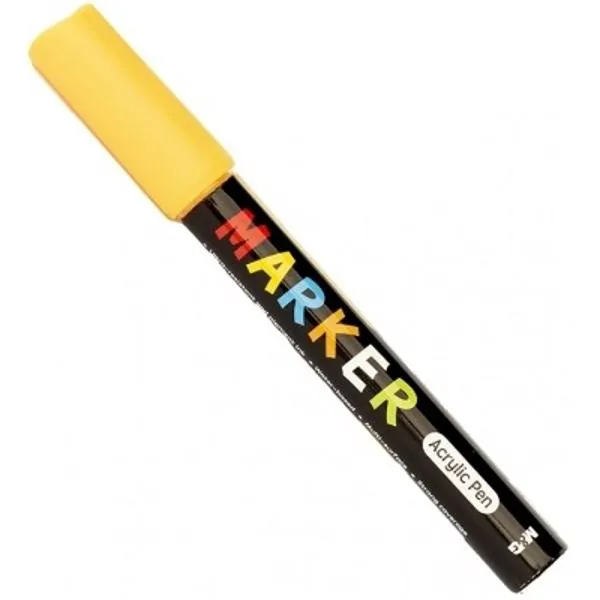 قلم اكريليك اصفر Acrylic Pen Yellow