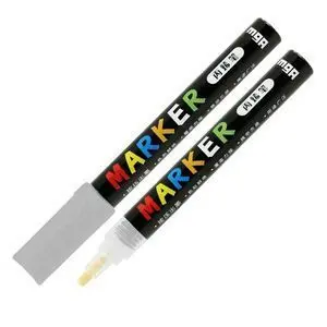 قلم اكريليك فضي Acrylic Pen Silver