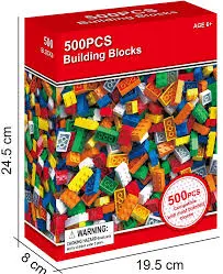 ليجو كلاسيك 500 قطعه Colorful Interlocking blocks