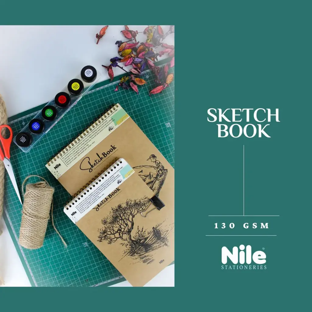اسكتش B5  130 جم Nile sketch book