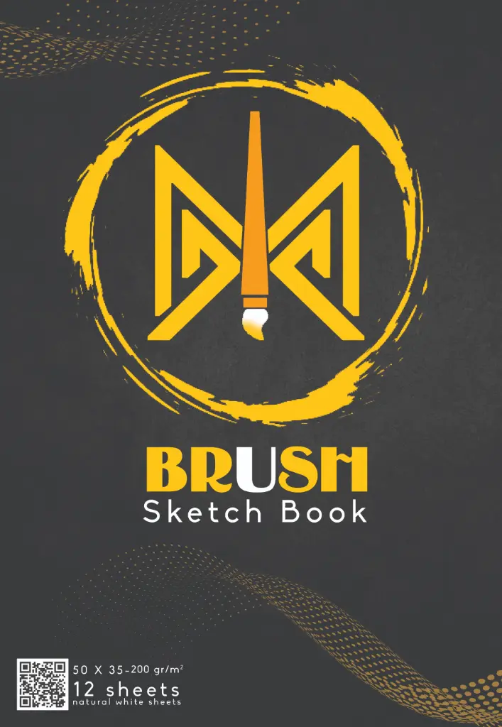 اسكتش 200 جم  brush 50*35 cm white