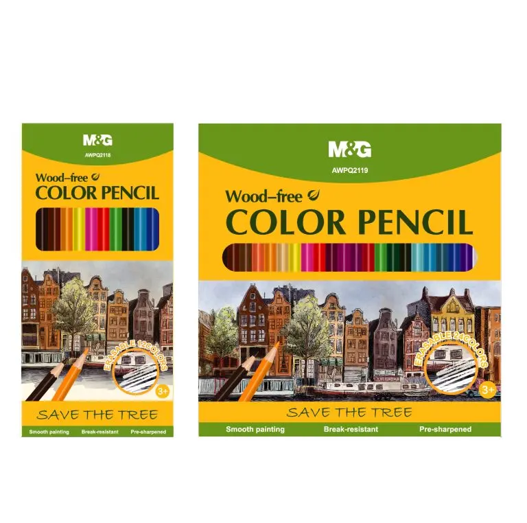 الوان خشب M&G 24 لون wood free 24 color