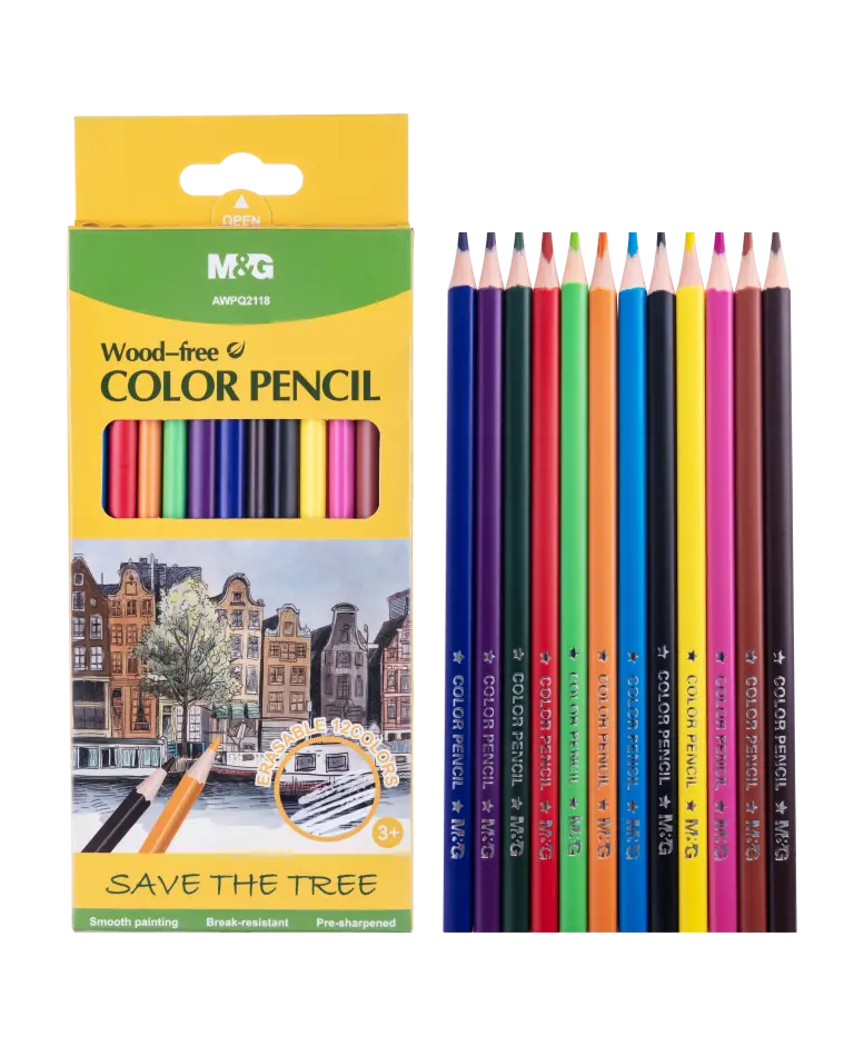 الوان خشب 12 لون M&G wood free 12 color