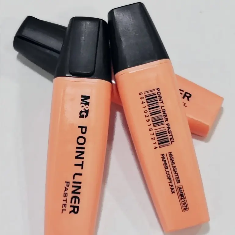 highlighter orange pastel