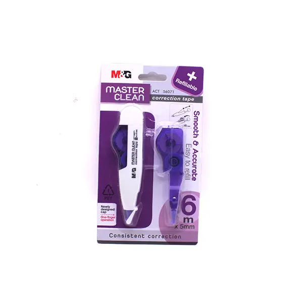 كوريكتور شريط 6 متر + غيار  Master clean Correction tape