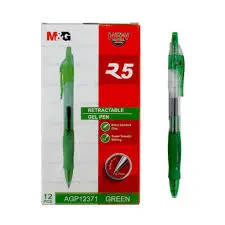 قلم جيل اخضر Gel25 Ink Ball Pen, Fine Point, 0.7mm