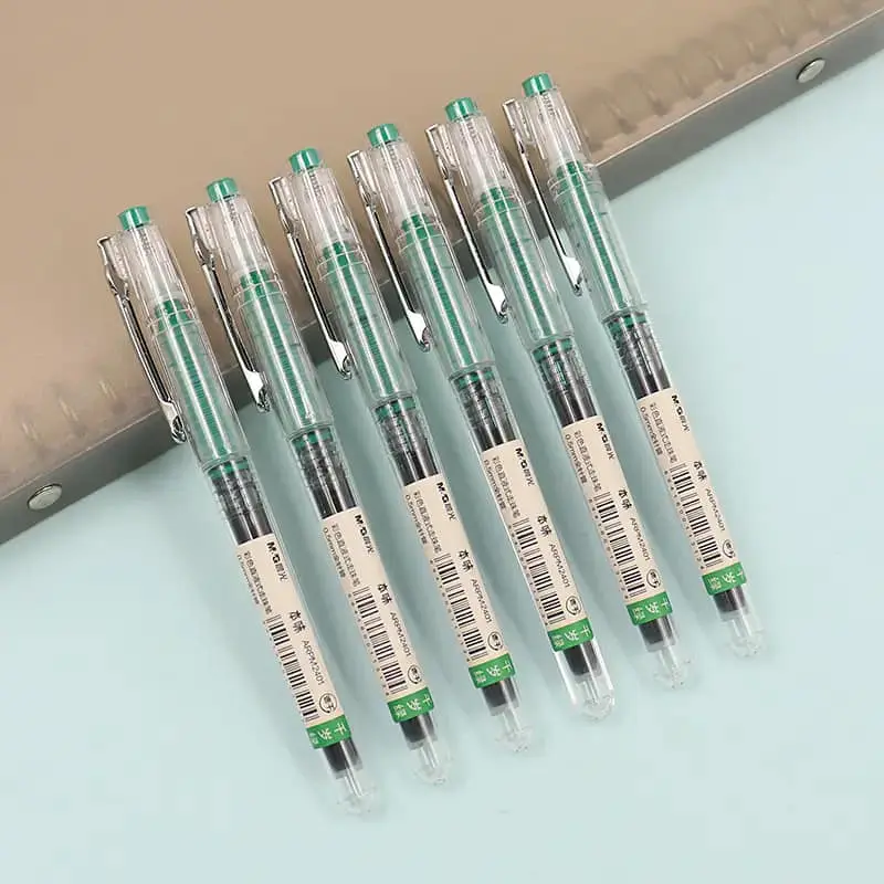 M&G قلم حبر رولر 0.5 أخضر غامق