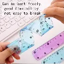 مسطره 20 سم سيليكون M&G Soft Flexible Ruler 20cm Transparent