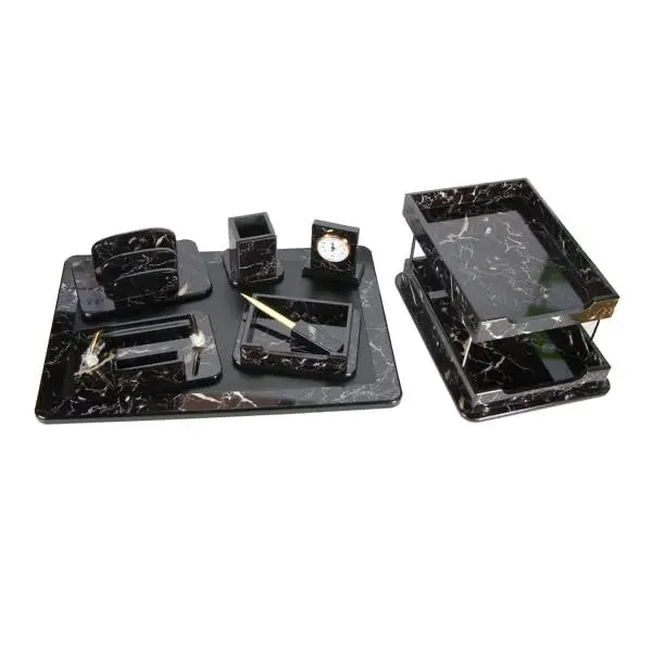 طقم مكتب رخامي اسود