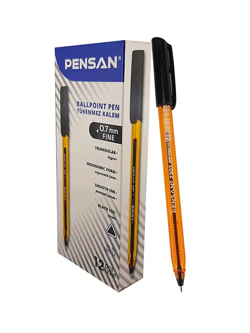 علبه اقلام اسود0.7 pensan
