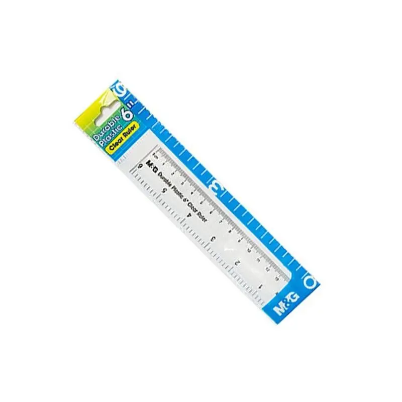 مسطره 15 سم M&G Durable Plastic Clear Ruler -15cm