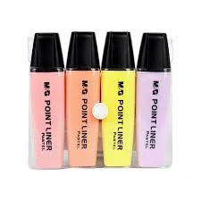 طقم فسفوري 4 لون Pastel color