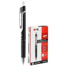 قلم جيل 0.5 اسود سريع الجفاف M&G Retractable point Gel pen - R50 0.5 mm