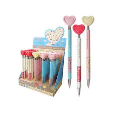 قلم قلب جاف ازرق