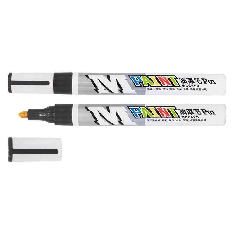 قلم دوكو اسود M&G Black Paint Marker Pen Oily Repair Paint