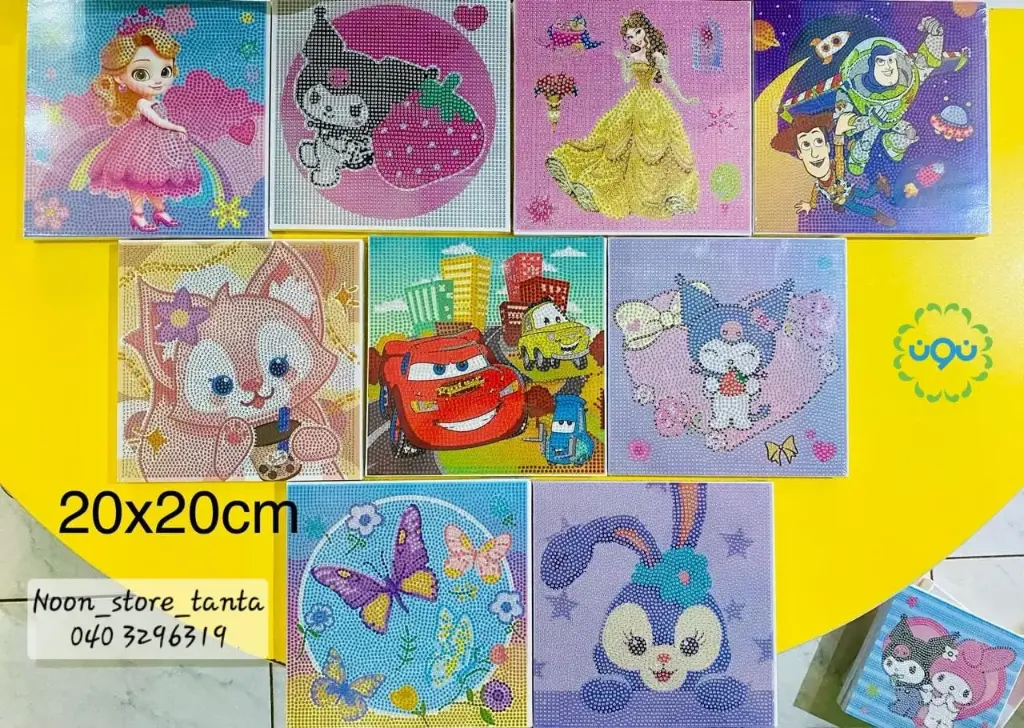 بورتريه دايموند 20*20 Diamond painting Canvas