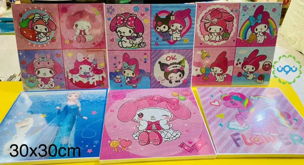 بورتريه دايموند 30*30 Canvas Diamond painting 