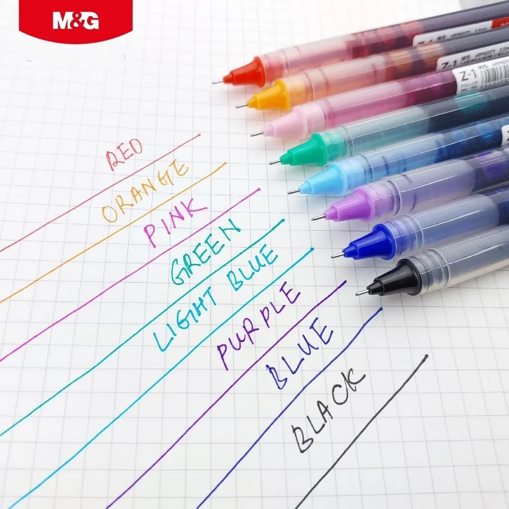 قلم رولر 0.5 برتقالي M&G Liquid Roller Gel Pen Pipe Tip 0.5mm Z-1
