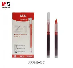 قلم رولر 0.5 احمر M&G Liquid Roller Gel Pen Pipe Tip 0.5mm Z-1