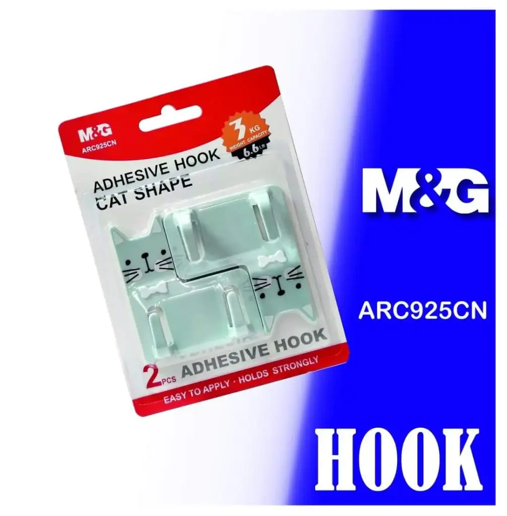 تعليق دبل فيس  M&G Adhesive Wall Hook 3kg 2pcs 3  كيلو