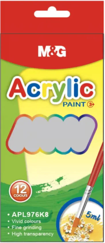 12 انبوب اكريليك 5ملي