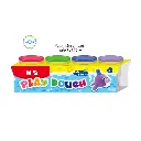 صلصال 4 لون M&G  Extra Soft