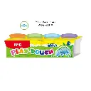 صلصال 4 لون M&G  Extra Soft