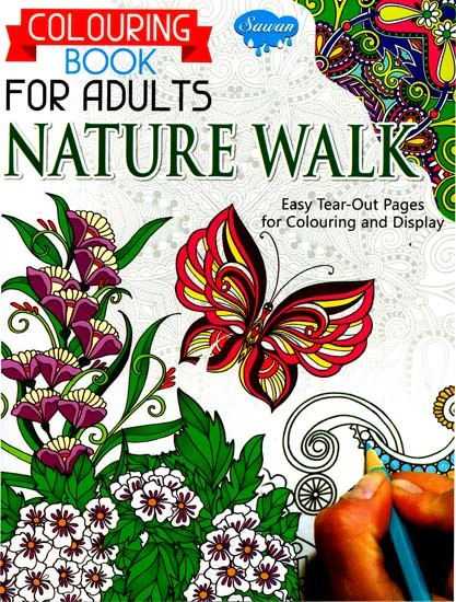 Coloring Book for Adult Nature Walk