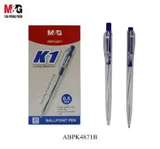 قلم جاف سوسته ازرق M&G 0.5