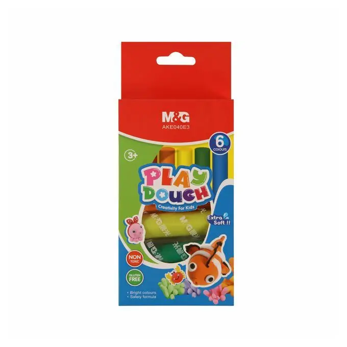 صلصال 6 لون علبه