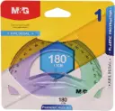منقله M&G 12CM M&G  Plastic Protractor 180 Degree, Crafted From High-Quality Materials To Ensure Durability And Longevity - Multi-Colour 