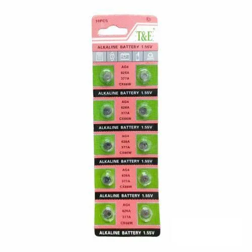 2pcs battery alkaline AG4 626A CX66 W 1.55V