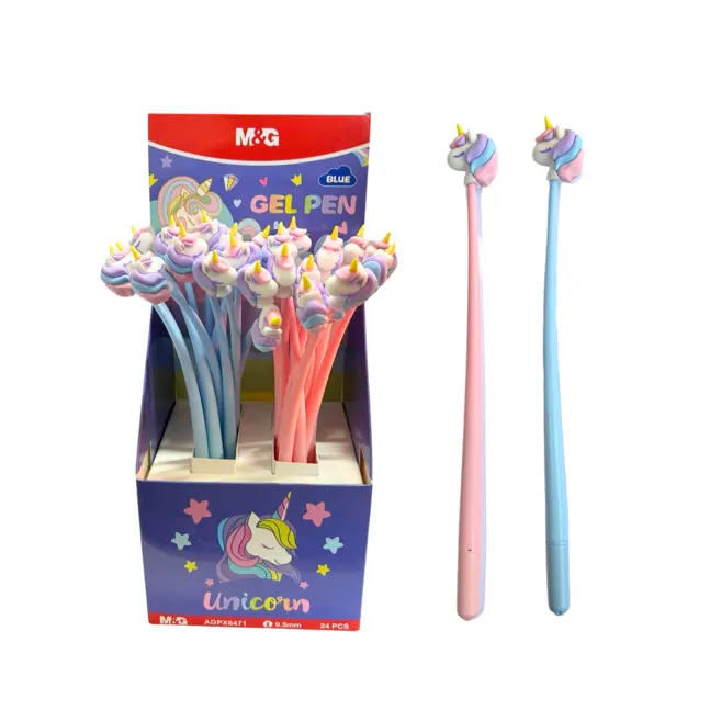قلم جيل pink fantasy uni corn