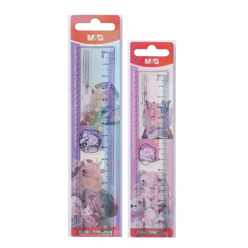 [M&G] مسطره pink fantasy 15cm