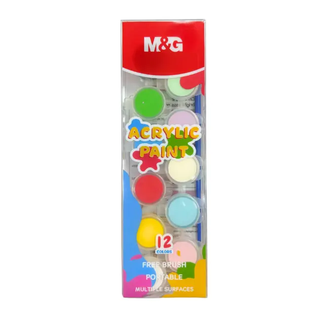 طقم الوان اكريليك 12 لون  Acrylic paints 4 ml 