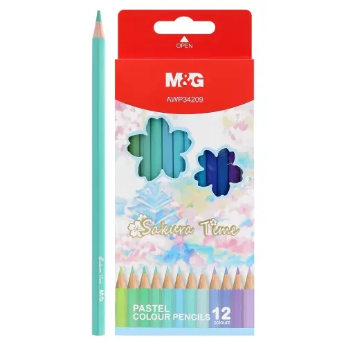 الوان خشب 12 لون pastel color sakura time