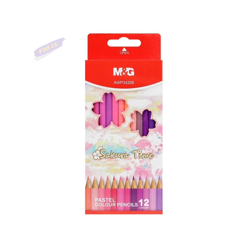 الوان خشب 12 لون pastel color sakura time