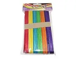 كيس ستيك خشب انشطه خافض لسان عريض ملون 