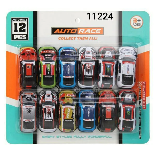 Auto race car model 12pcs عربيات معدن