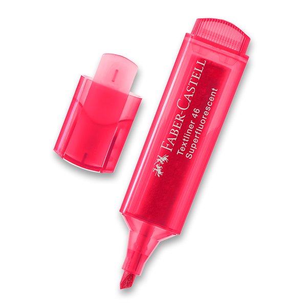 highlighter Faber Castell red