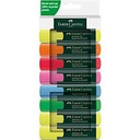 Faber-Castell 254848 Highlighter Set 48  Pack of 8  Neon Colours  with Durable Chisel Tip  Line Width 1-5 Mm  Refillable