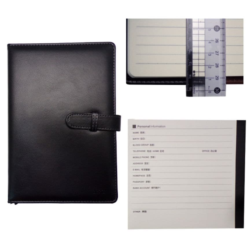 M&G A5 Leather Notebook 100pages