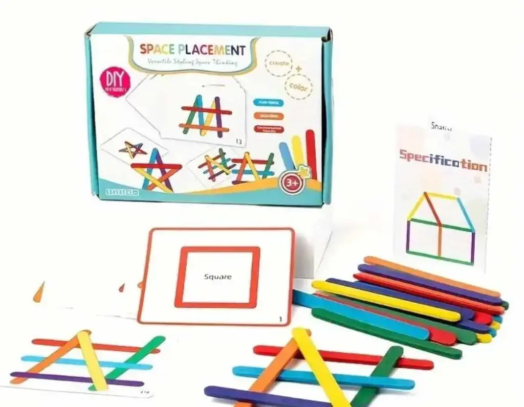 Space placement Cards +sticks 