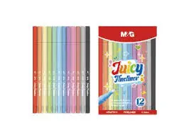[M&G] طقم قلم فاين لاينر 12 قلم Fine liner 12 colors