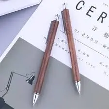 قلم جيل real wood 0.5 gift box